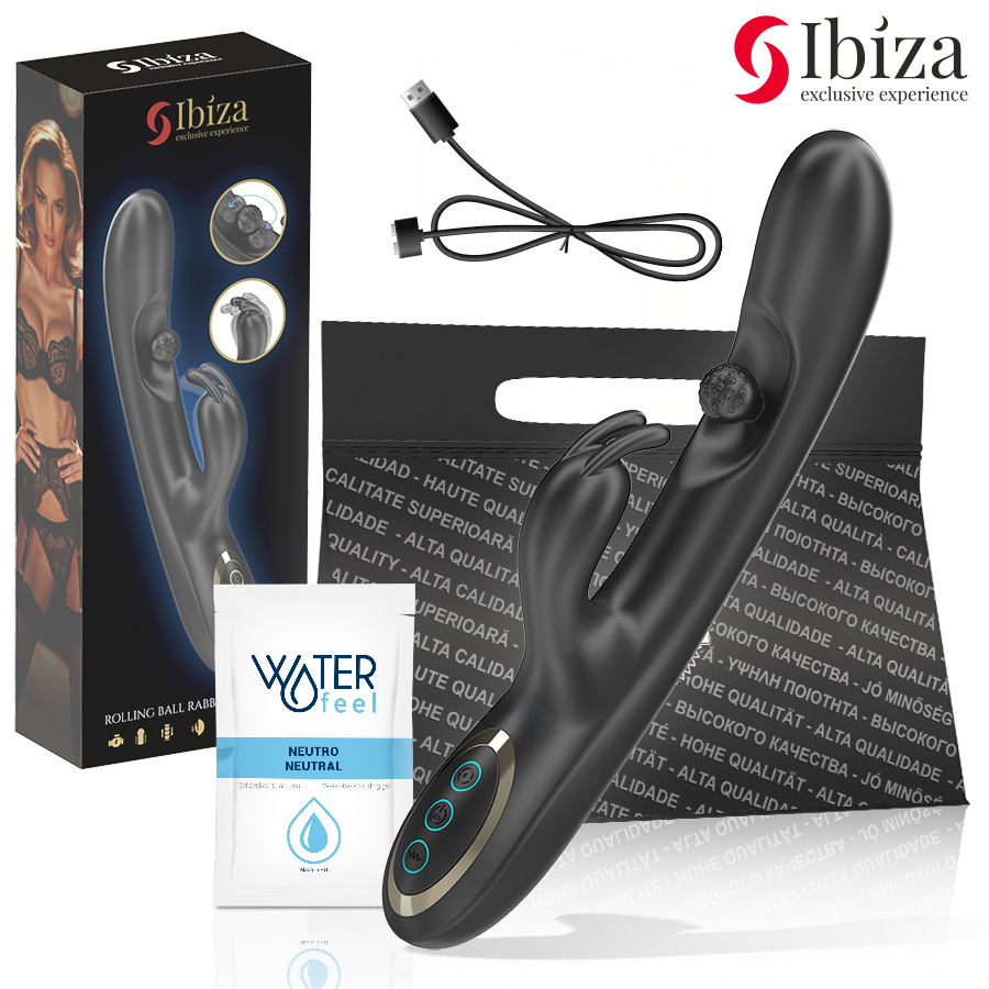 Vibromasseur Rabbit Ibiza avec Perle Roulante - Triple Moteur