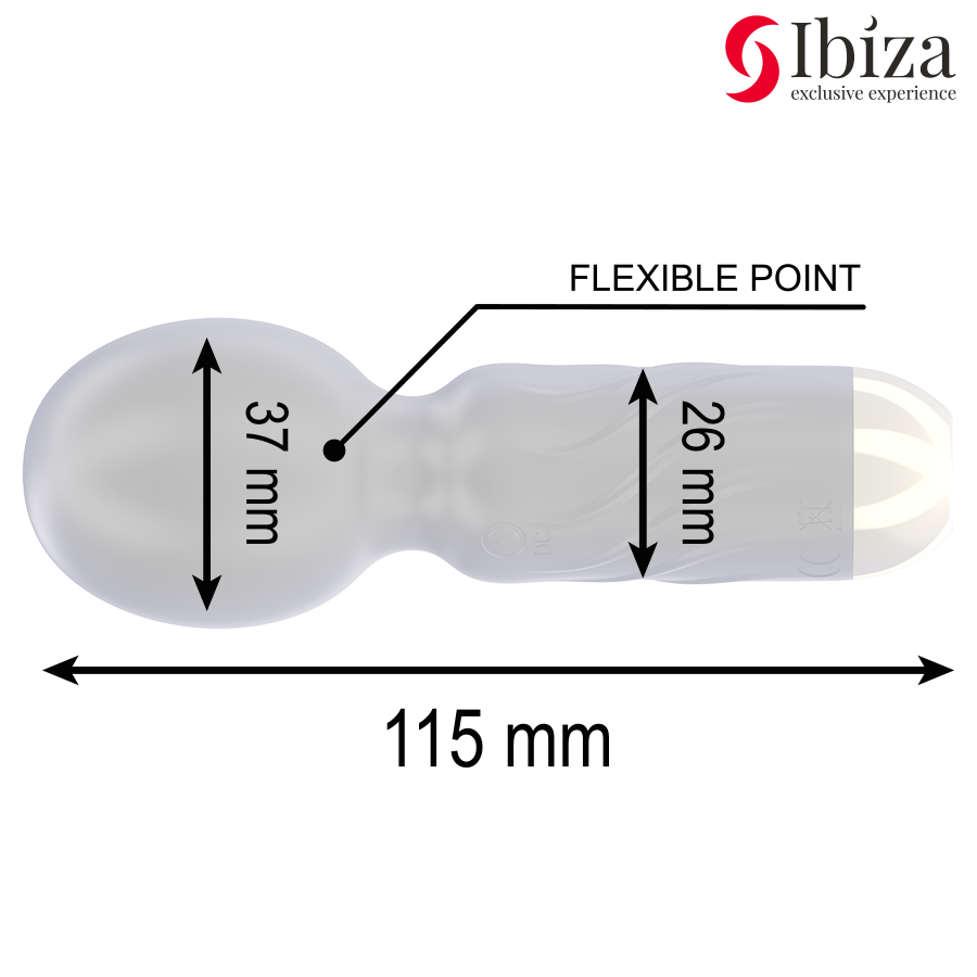 Vibromasseur de Poche Wand Ibiza Rechargeable - IBIZA