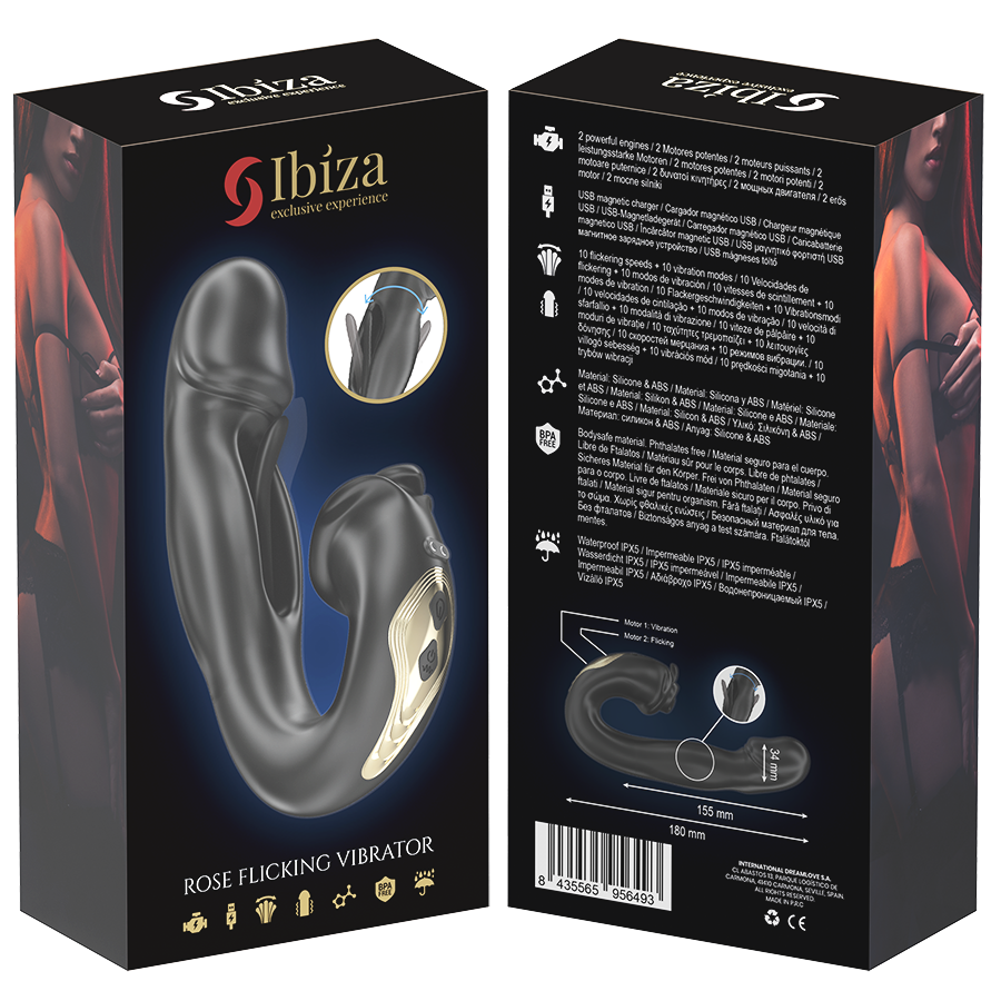 Stimulateur Clitoridien Rose Effet Flicking - Ibiza