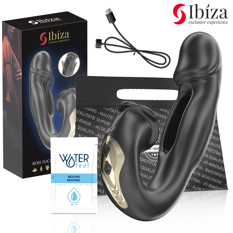 Stimulateur Clitoridien Rose Effet Flicking - Ibiza