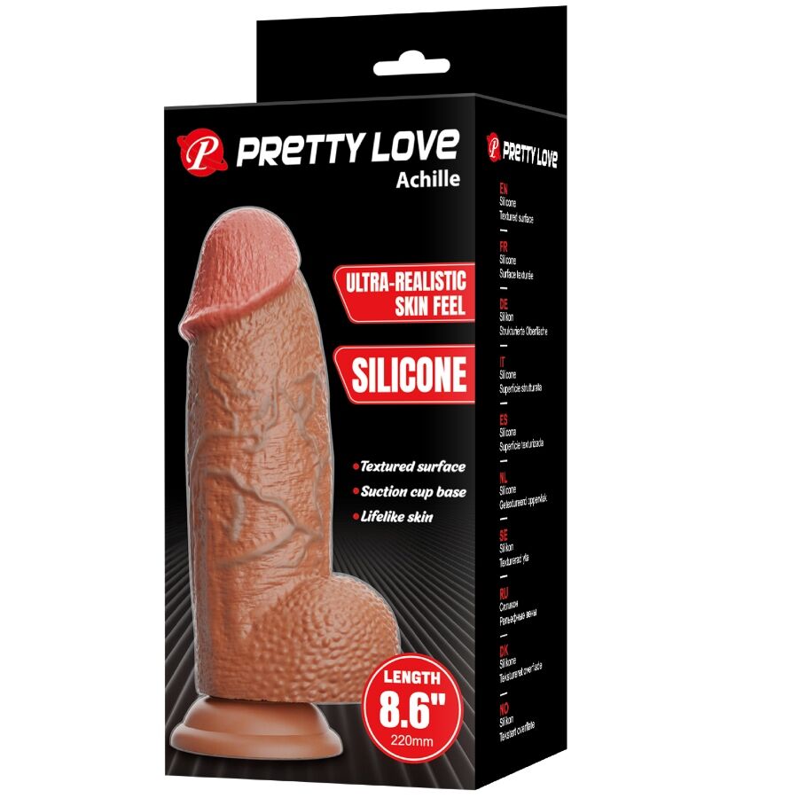 Gode Réaliste Achille 22cm avec Ventouse - Pretty Love