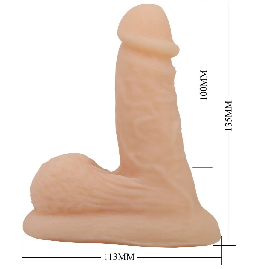 Gode Réaliste Wildon Ultra Élastique 10cm Naturel - Pretty Love