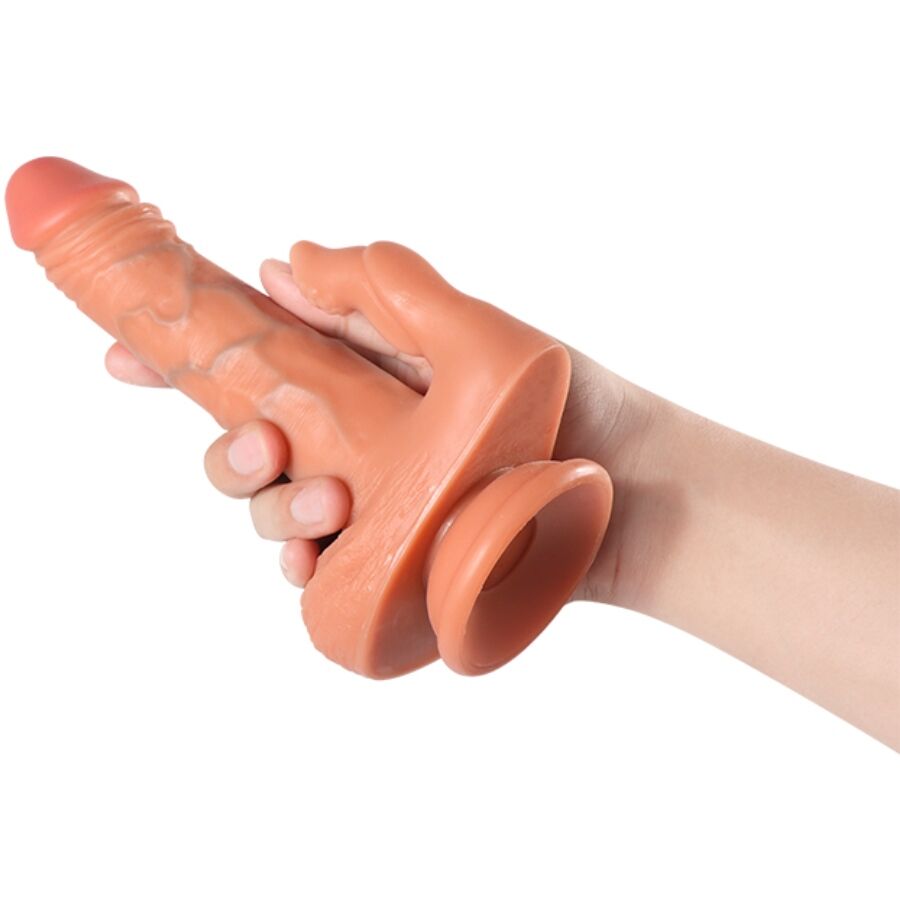 Gode Réaliste Julian avec Stimulateur Clitoris 16cm - SHEQU