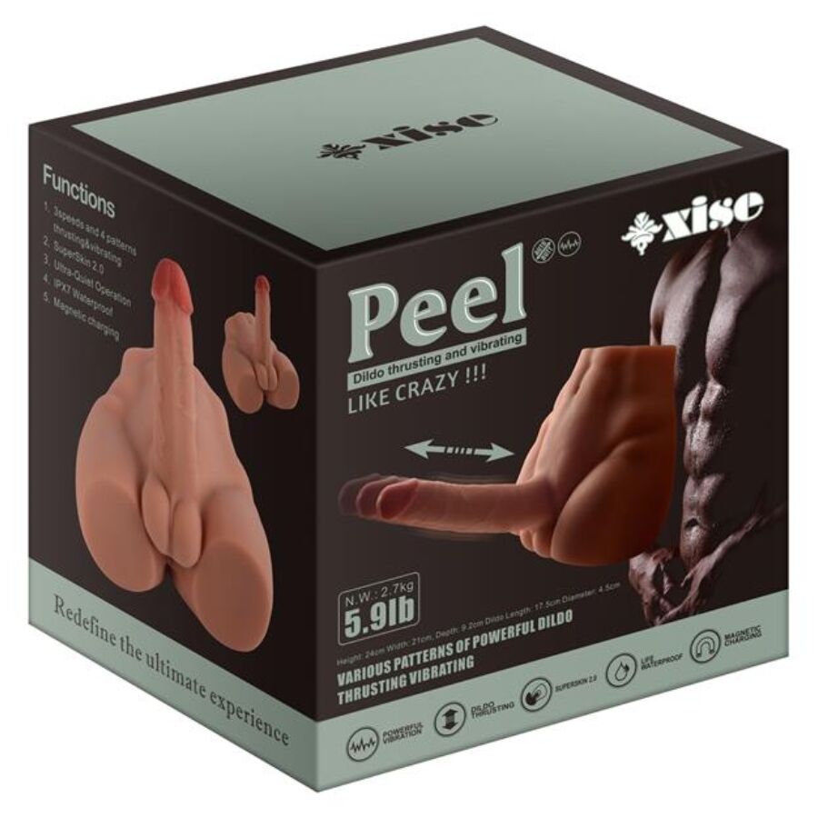 Masturbateur Peel Dildo Ass Poussée Automatique 17,5cm - Xise