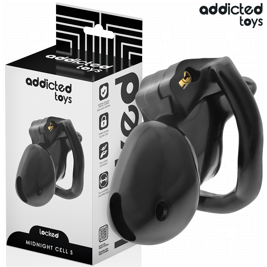 Cage Chasteté Midnight Cell Taille S - Addicted Toys Locked
