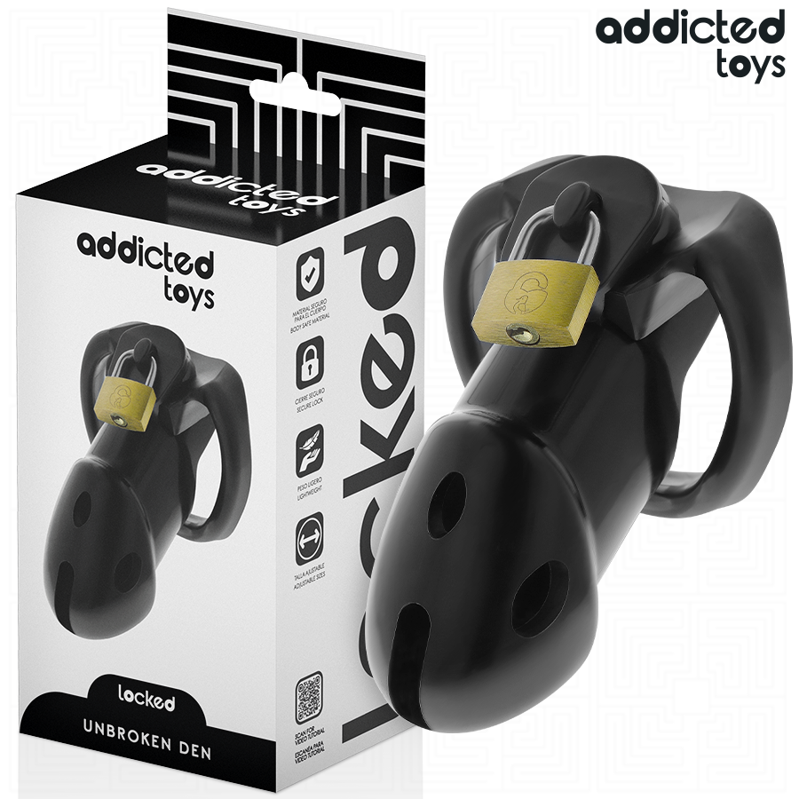Cage de Chasteté Unbroken Den 9,8 cm - Addicted Toys
