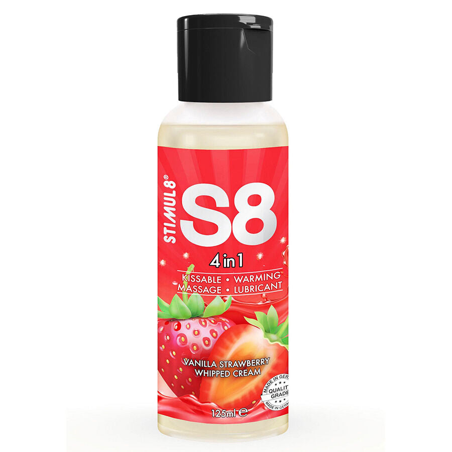 Lubrifiant Dessert 4 en 1 Fraise 125ml - S8