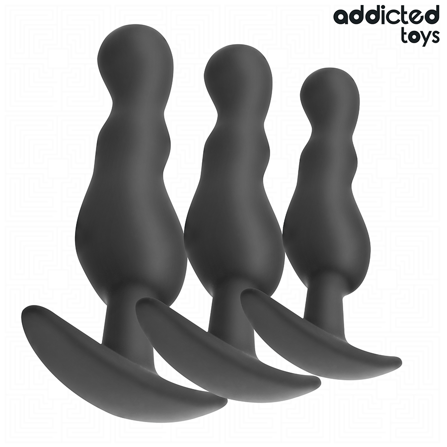 Lot 3 Plugs Anals Progressifs Modèle 1 - Addicted Toys