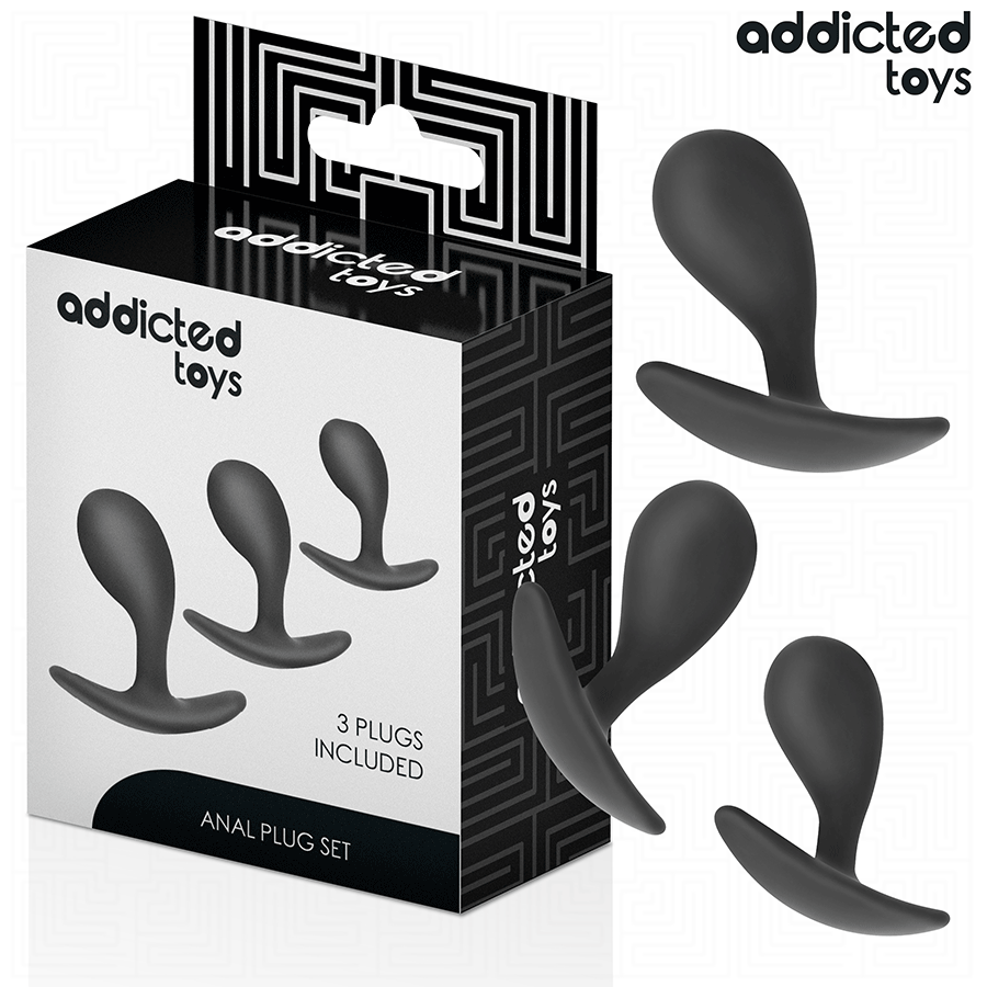 Lot 3 Plugs Anaux Progressifs Modèle 3 - Addicted Toys