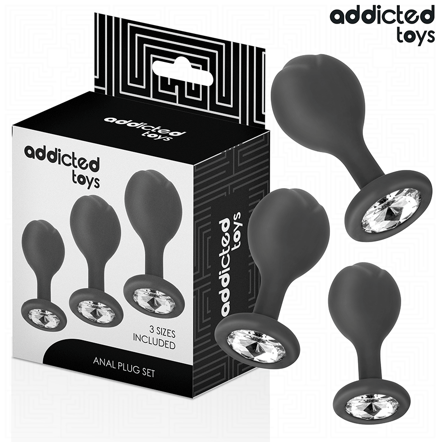 Kit Plugs Anaux Débutant 3 Tailles - Addicted Toys