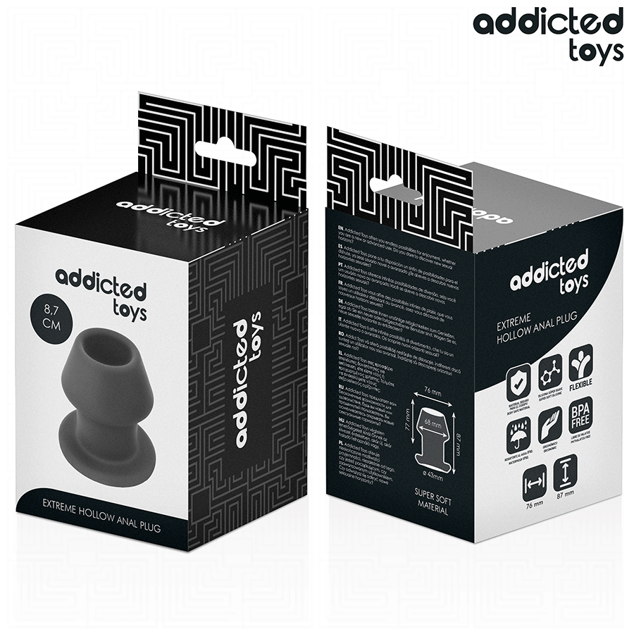 Plug Anal Creux Extrême Taille M 8,7 cm - Addicted Toys