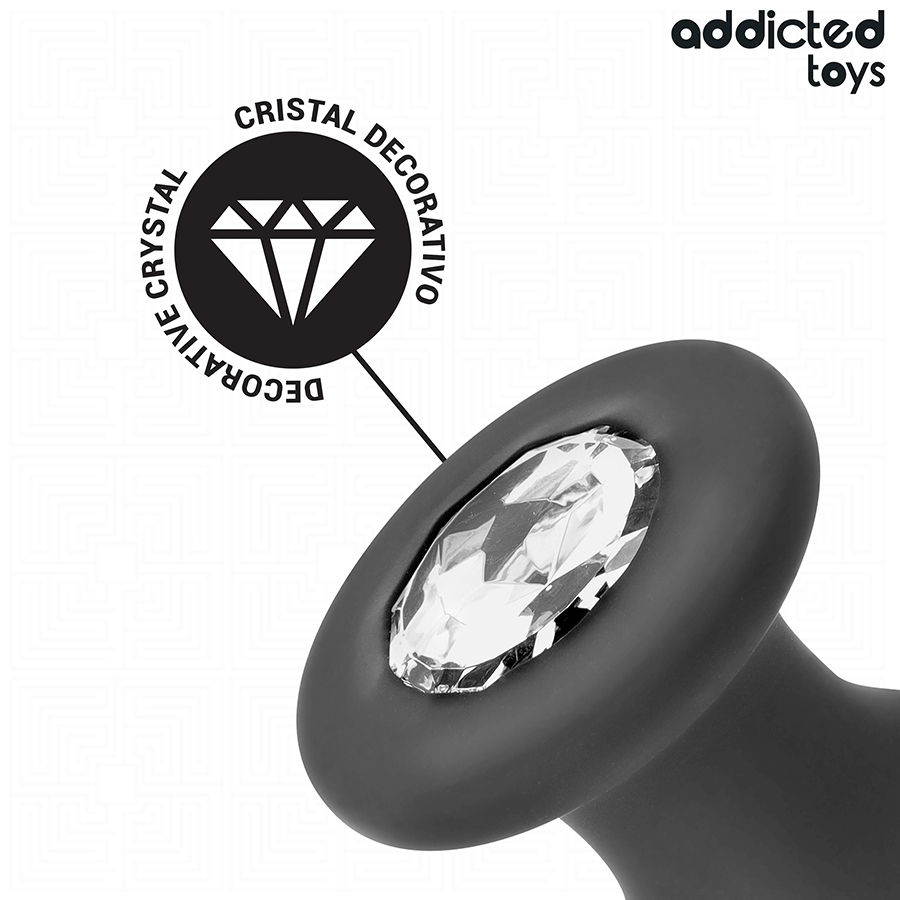 Plug Anal avec Bijou Jeweled Taille M 10,4 cm - Addicted Toys