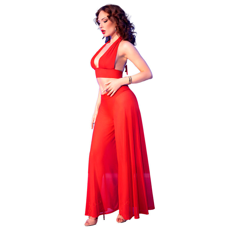 Ensemble Lingerie Haut et Pantalon CR 4857 Rouge S - Chilirose