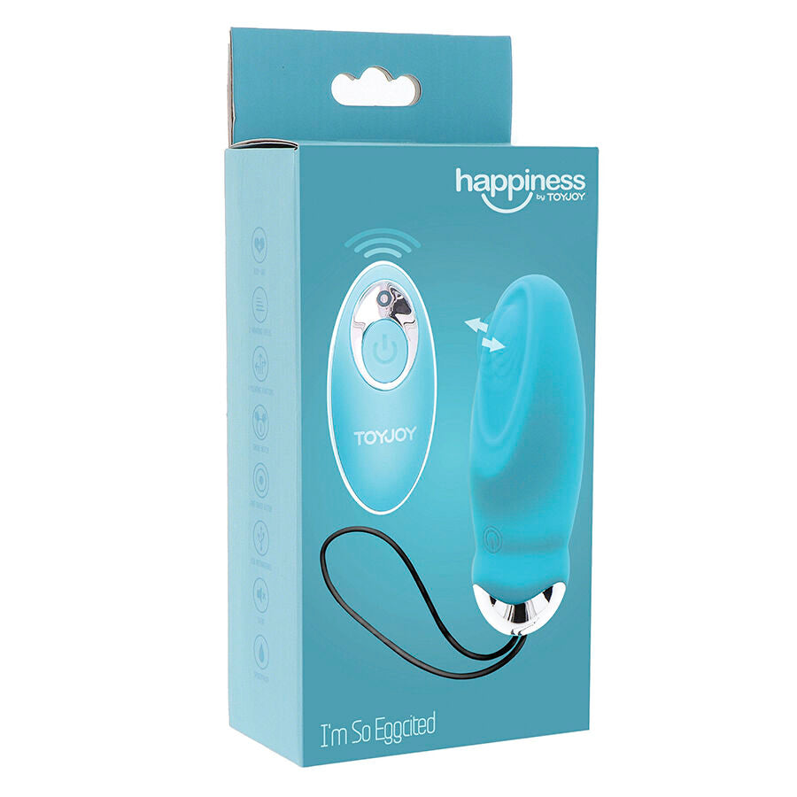 Œuf Vibrant I'm So Eggcited Télécommandé Bleu - ToyJoy