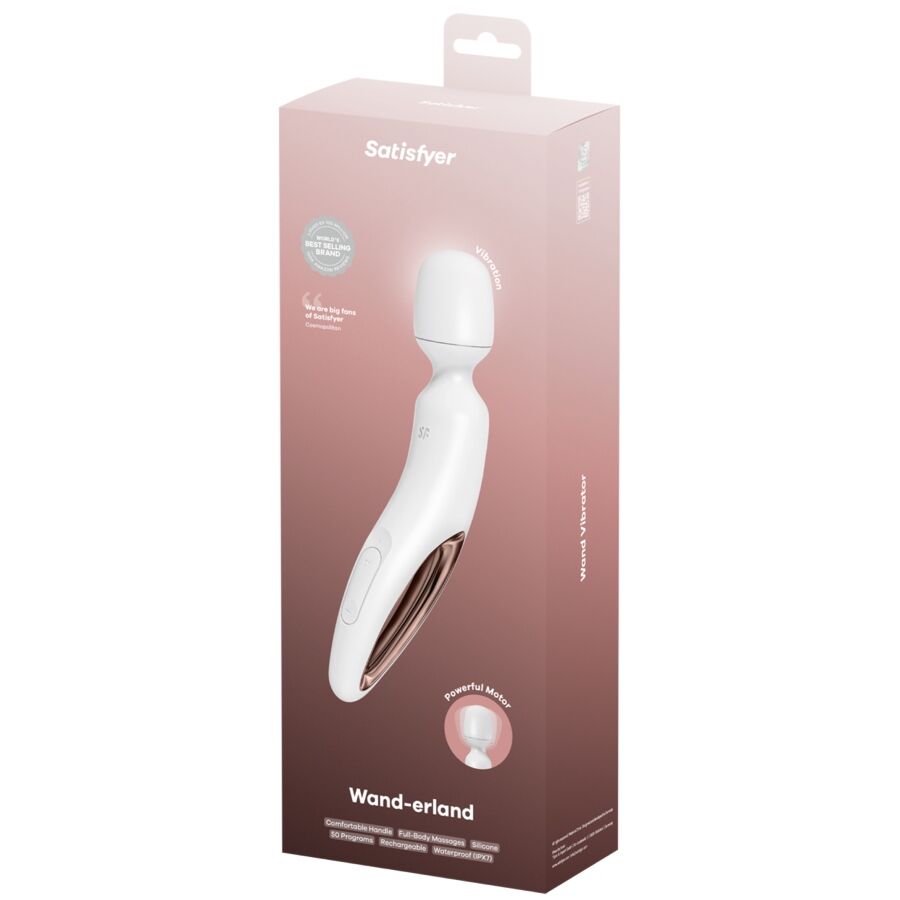 Vibromasseur Baguette Wand-erland Blanc - Satisfyer