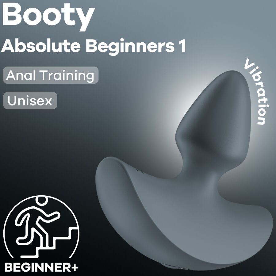 Plug Anal Vibrant Booty Absolute Beginners 1 Gris - Satisfyer