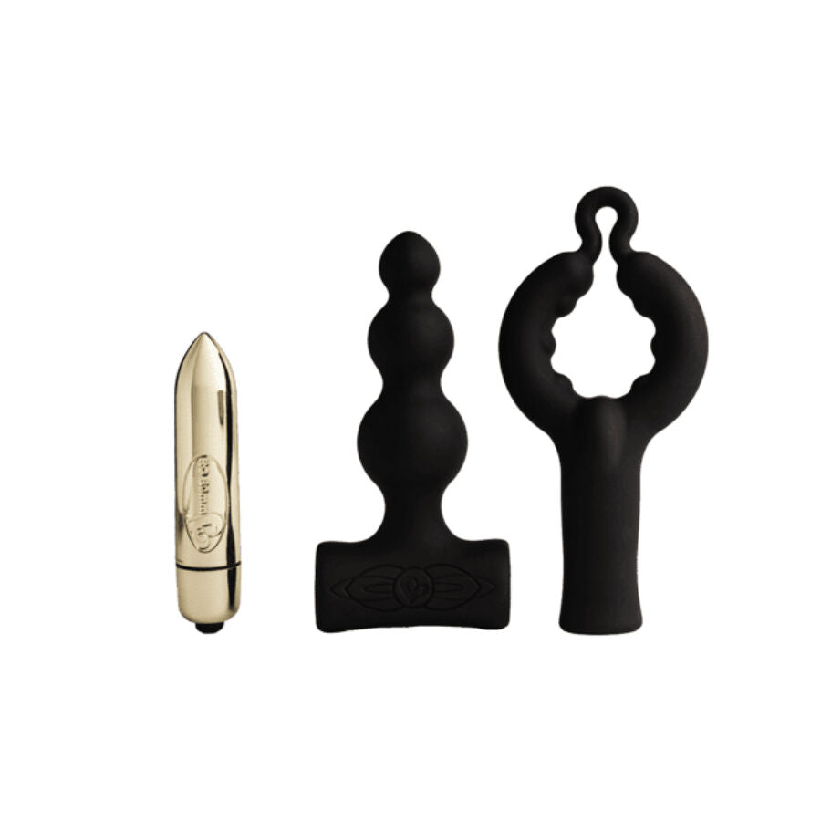 Plug Anal Vibrant Petite Sensations Bubbles Noir - Rocks-Off