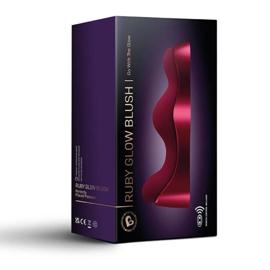 Vibromasseur Ruby Glow Mains Libres Rouge - Rocks-Off