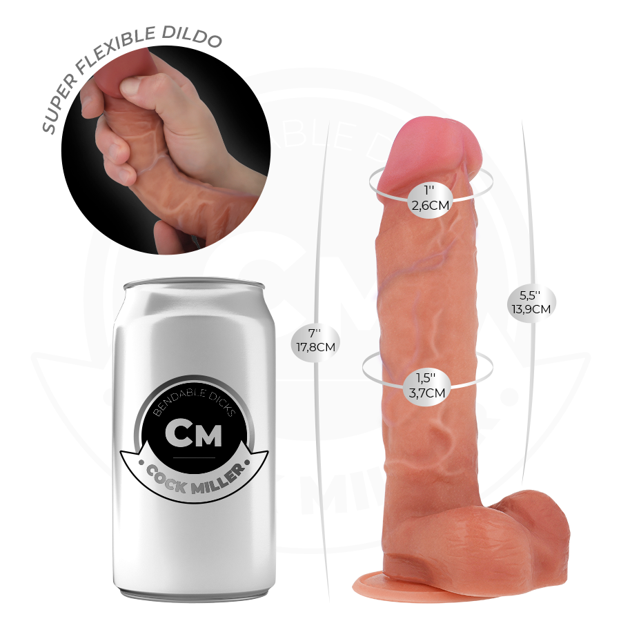 Gode Articulable Cock Miller Hyperréaliste 17,8 cm