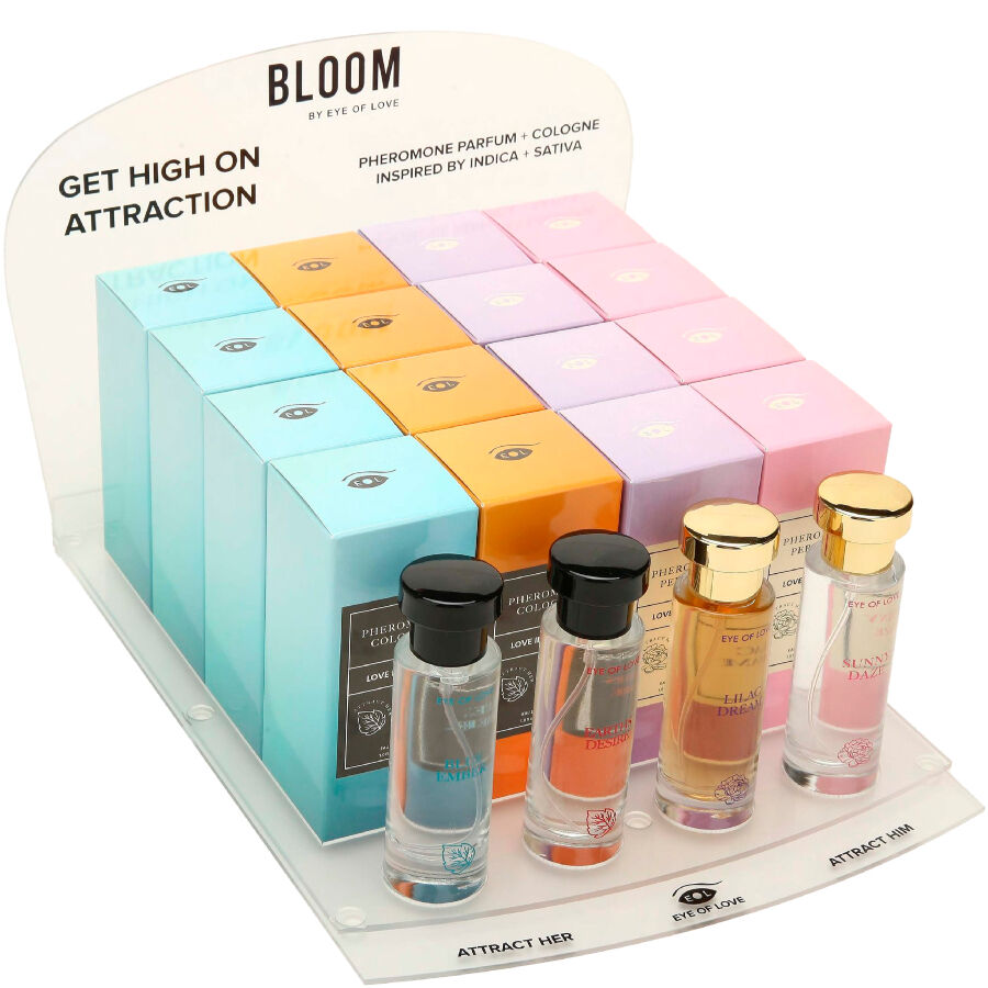 Présentoir Parfums Phéromones Bloom Collection - Eye of Love - EYE OF LOVE