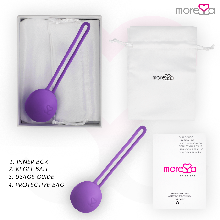 Moressa – Boules de Geisha 51 g Renforcement Plancher pelvien - Violet