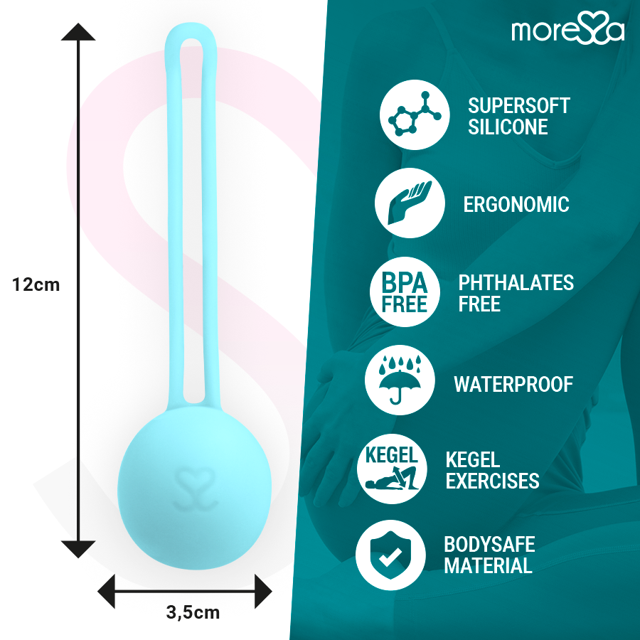 Moressa – Boules de Geisha 51 g Renforcement Plancher pelvien - Bleu