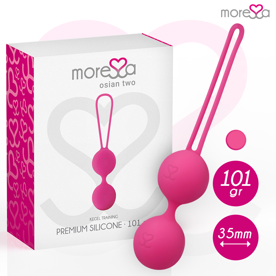 Moressa – Balle de Kegel 101 g pour le renforcement du périnée - Rose