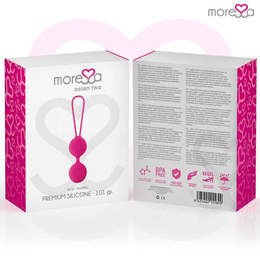 Moressa – Balle de Kegel 101 g pour le renforcement du périnée - Rose