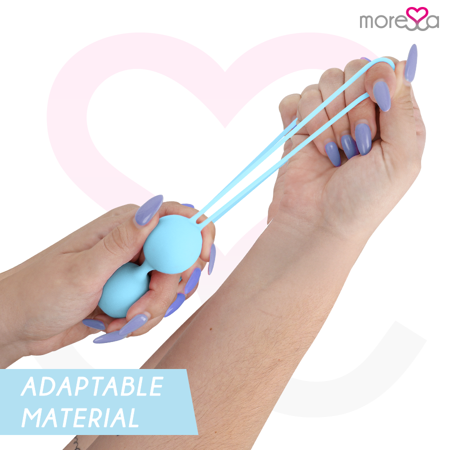 Moressa – Balle de Kegel 101 g pour le renforcement du périnée - Bleu