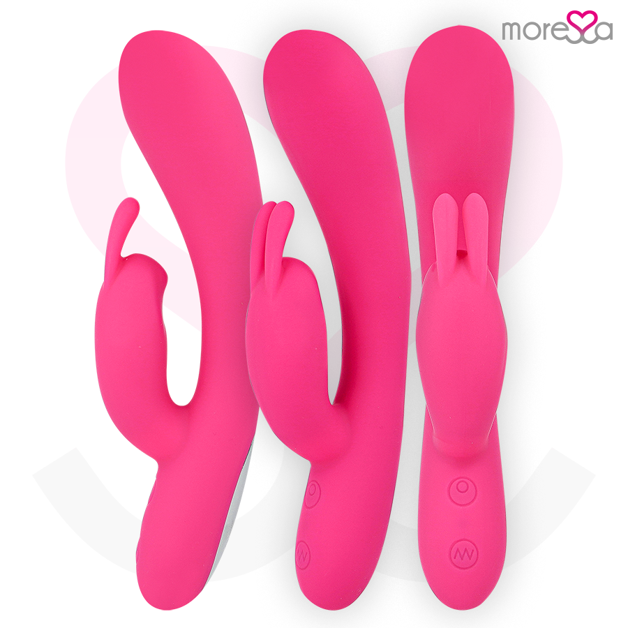 Vibromasseur lapin rechargeable Telmo en silicone - Moressa - MORESSA