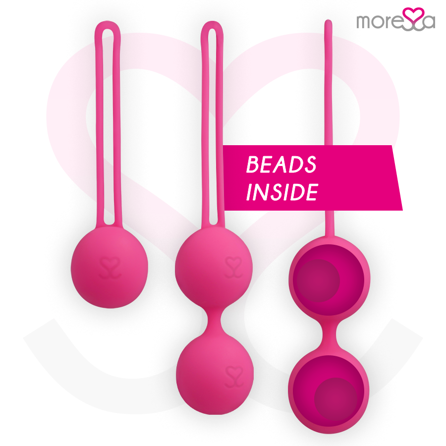 Moressa – Kit de 3 Boules de Geisha Roses Renforcement du périnée Osian Set
