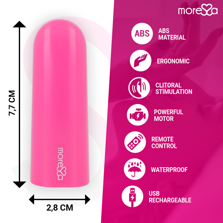 Vibromasseur Télécommandé Nix Rose - Moressa - MORESSA
