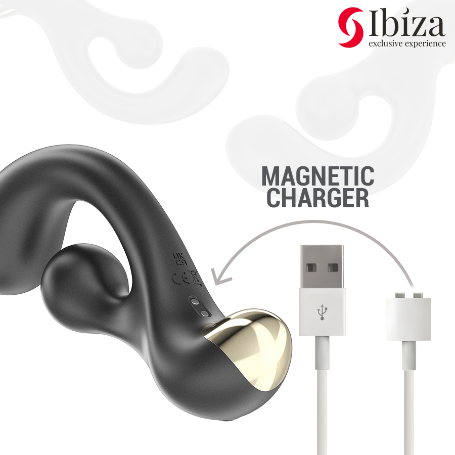 Stimulateur Double Ibiza Vibrant et Rotatif - Ibiza