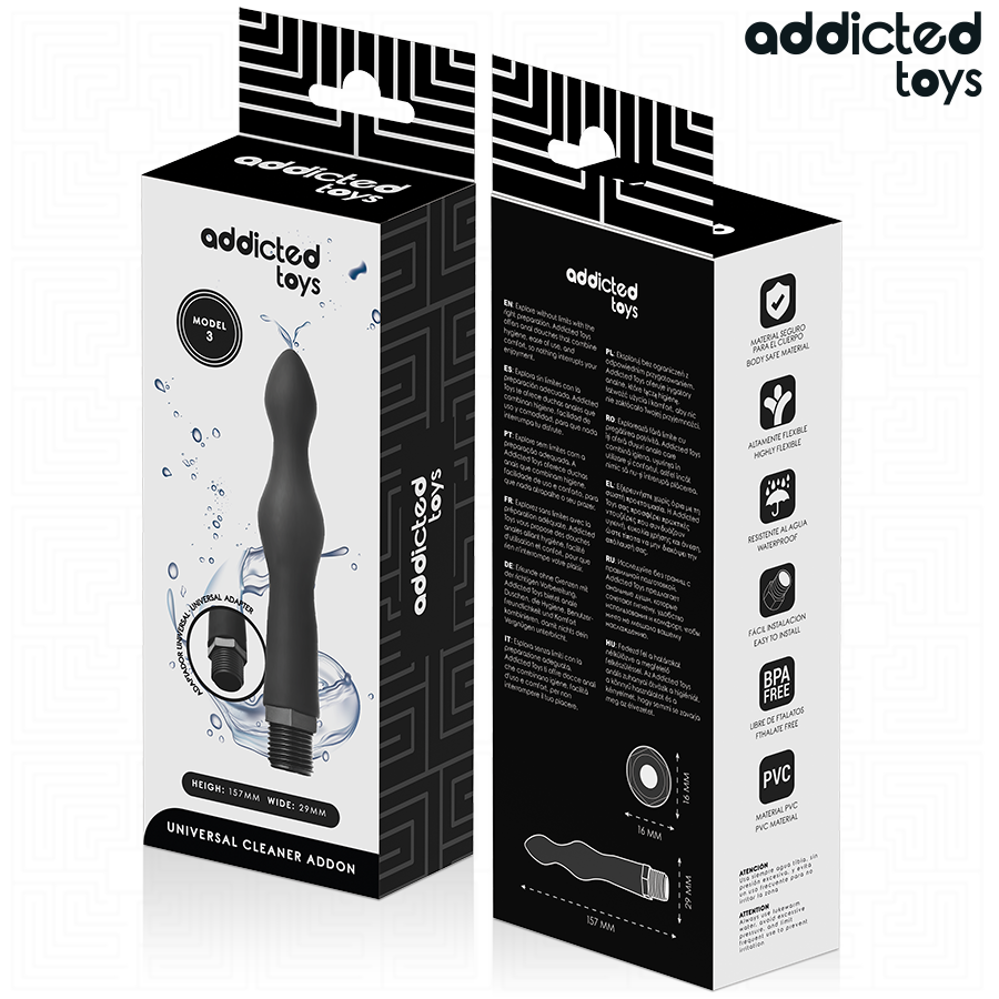 Lavement Anal Nettoyeur Modèle 3 Adaptateur Universel - Addicted Toys