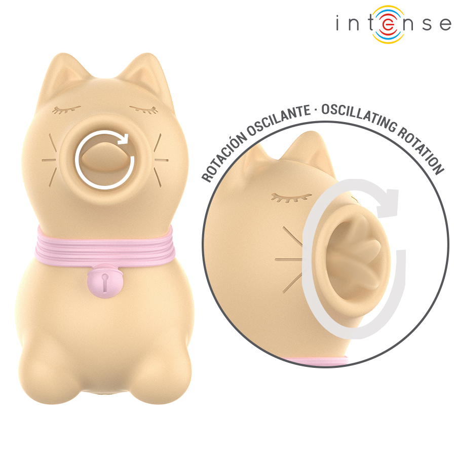 Stimulateur Clitoridien Puppy Tongue Rotation Jaune - Intense