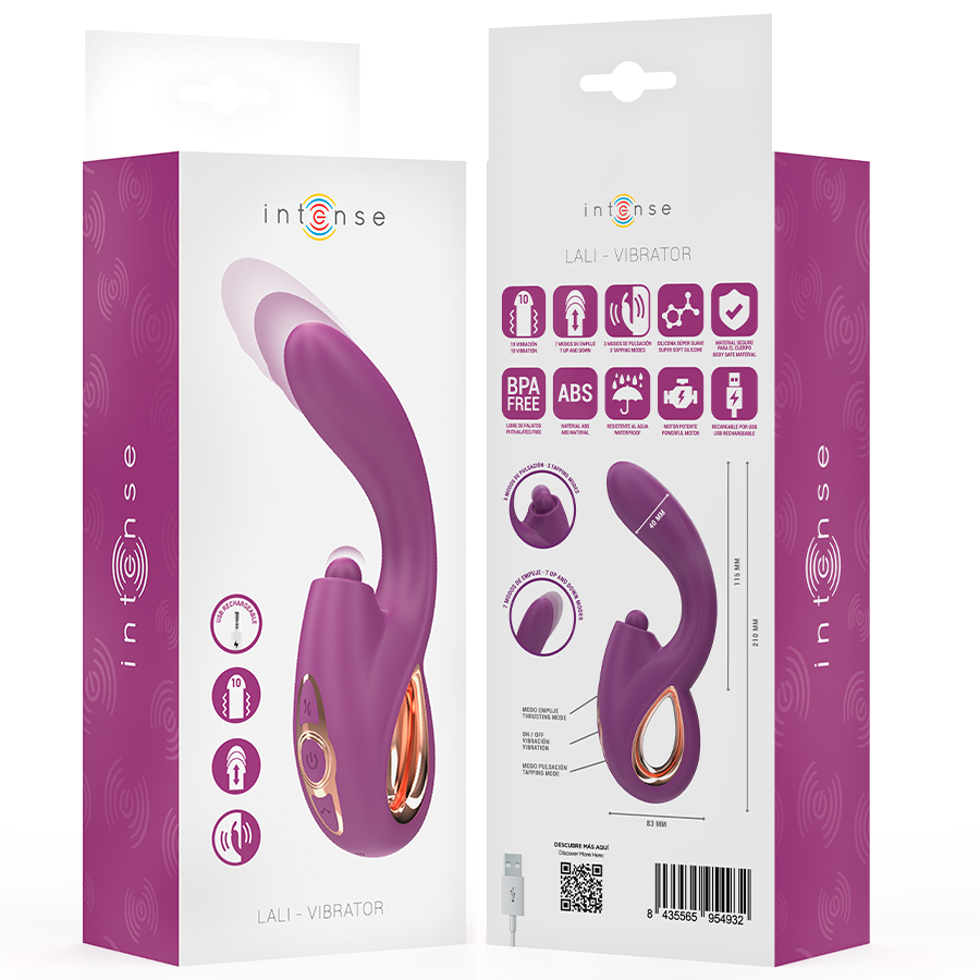 Vibrateur Point G Lali Multifonction Violet - Intense