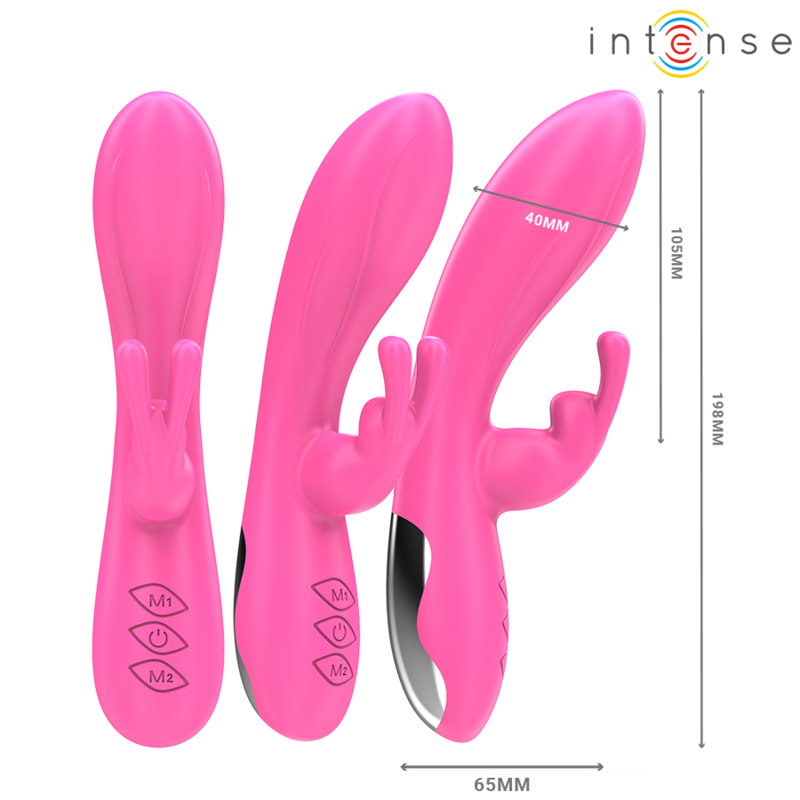 Vibromasseur Rabbit Randall 10 Vibrations Rose - Intense