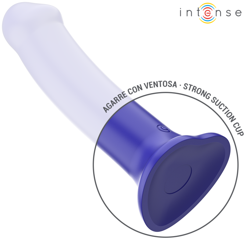 Vibromasseur Victoria avec Ventouse Bleu Foncé - Intense