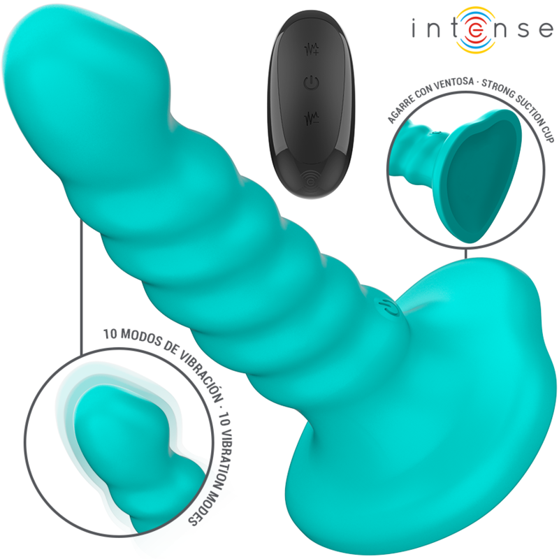 Vibrateur Buffy Design Spirale Bleu Taille S - Intense