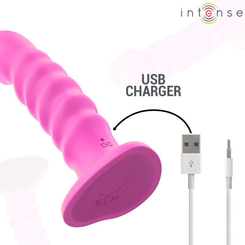 Vibrateur Cindy Spirale Rose Taille L - Intense