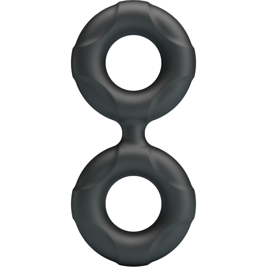 Anneau Pénien Double Radwan Modèle 19 Silicone - Crazy Bull