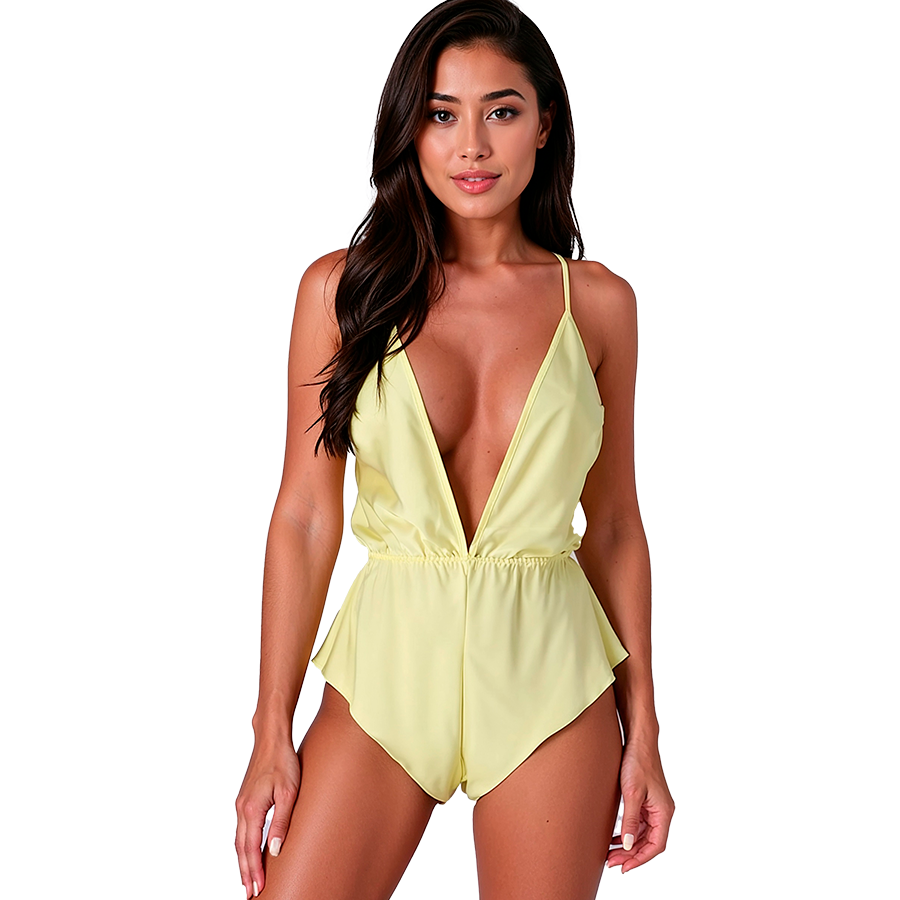 Body Satiné Sensie Citron L/XL - Passion