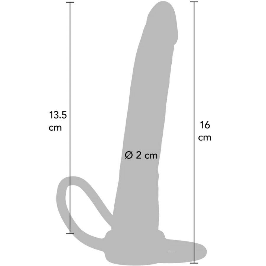 Stimulateur Anal Double Trouble 16cm Chair - Get Real
