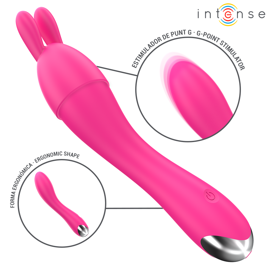 Vibrateur Clitoridien Cher 4 Embouts Interchangeables - Intense