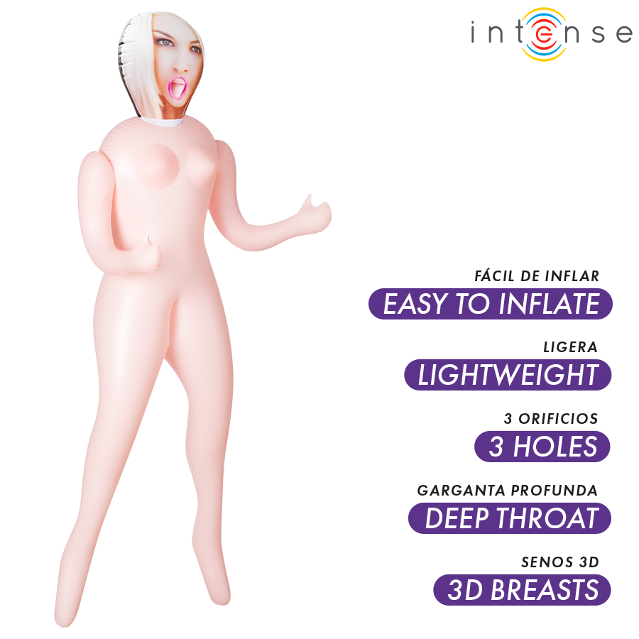 Poupée Gonflable Réaliste Femme avec Seins 3D Irina - Intense