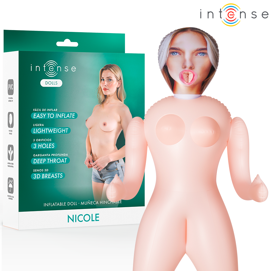 Poupée sexuelle gonflable Femme avec Seins 3D Nicole - Intense