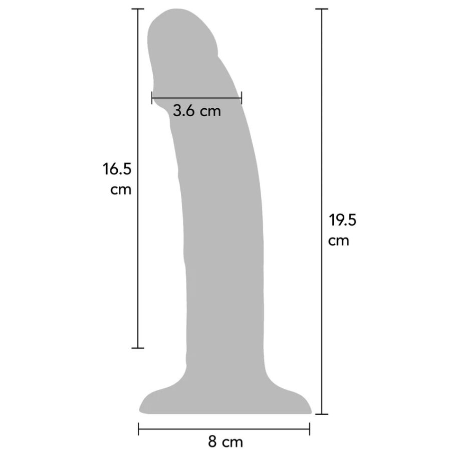 Godemichet Vibrant Réaliste Get Real Violet 19,5cm - ToyJoy