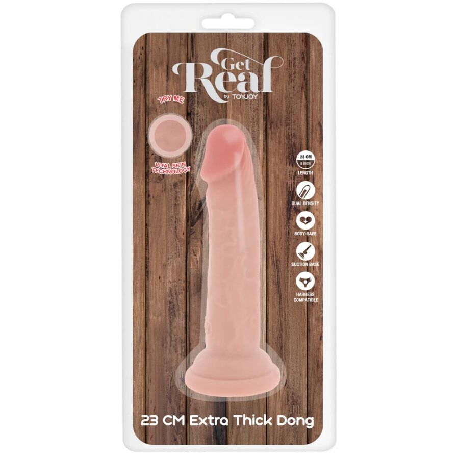 Gode Réaliste Get Real Deluxe Épais Double Densité 23cm - ToyJoy