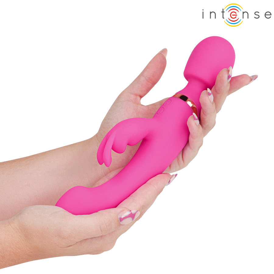 Vibrateur Double Winona Lapin et Baguette - Intense
