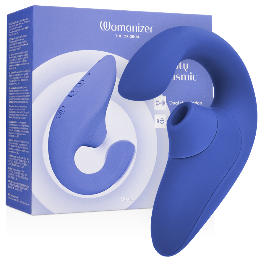 Vibrateur Lapin Womanizer Pleasure Air Blend Bleu - Womanizer